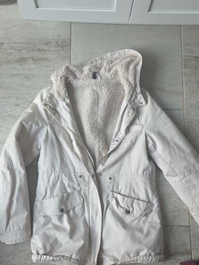 H&M Cream Sherpa Fleece Jacket